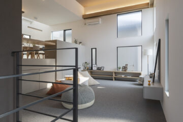 船橋市・習志野市・千葉市で建てる注文住宅｜スキップフロアのリビング