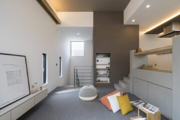 船橋市・習志野市・千葉市で建てる注文住宅｜スキップフロアのリビング